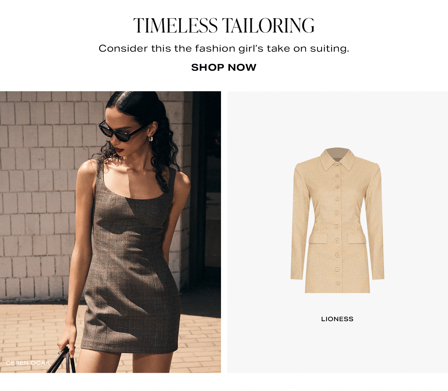 Timeless Tailoring. Consider this the fashion girl's take on suiting. Shop Now.