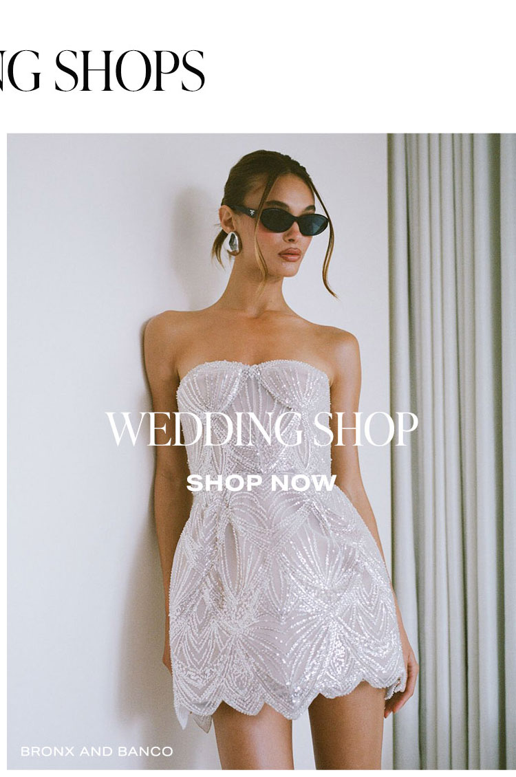 Trending Shops: Wedding Shop. Shop Now.