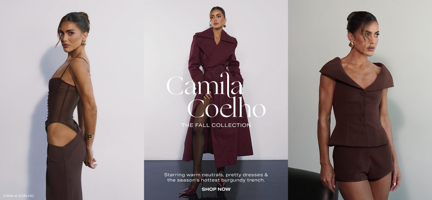 CCC The Fall Collection. Starring warm neutrals, pretty dresses & the season\u2019s hottest burgundy trench. Shop Now.