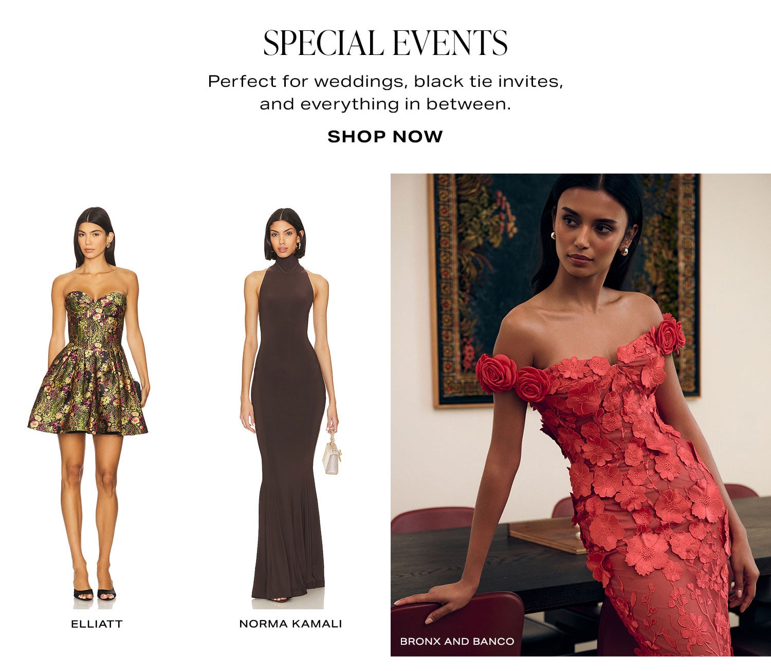 Special Events. Shop Now.