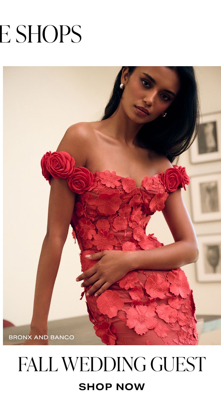REVOLVE Shops: Fall Wedding Guest. Shop Now.