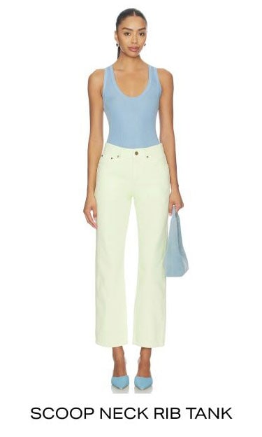 Scoop Neck Rib Tank