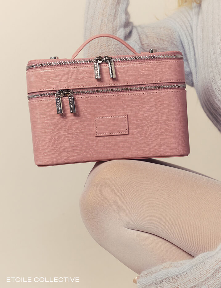 A pink vanity carry case by Etoile Collective.