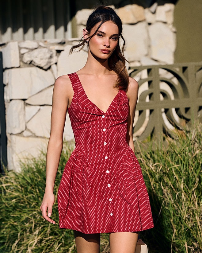 DRESSES OF THE SEASON. The styles we know everyone wants&mdash;starting with the viral red mini from Frankies Bikinis.