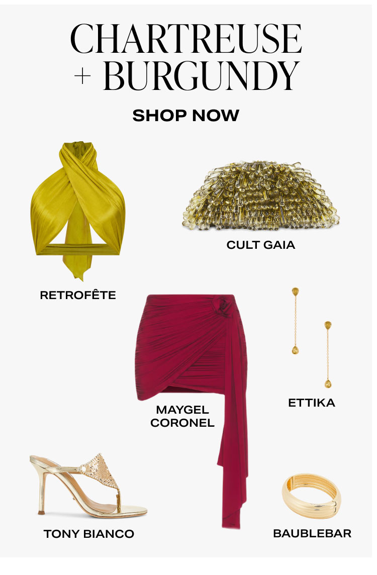 Shop Chartreuse + Burgundy