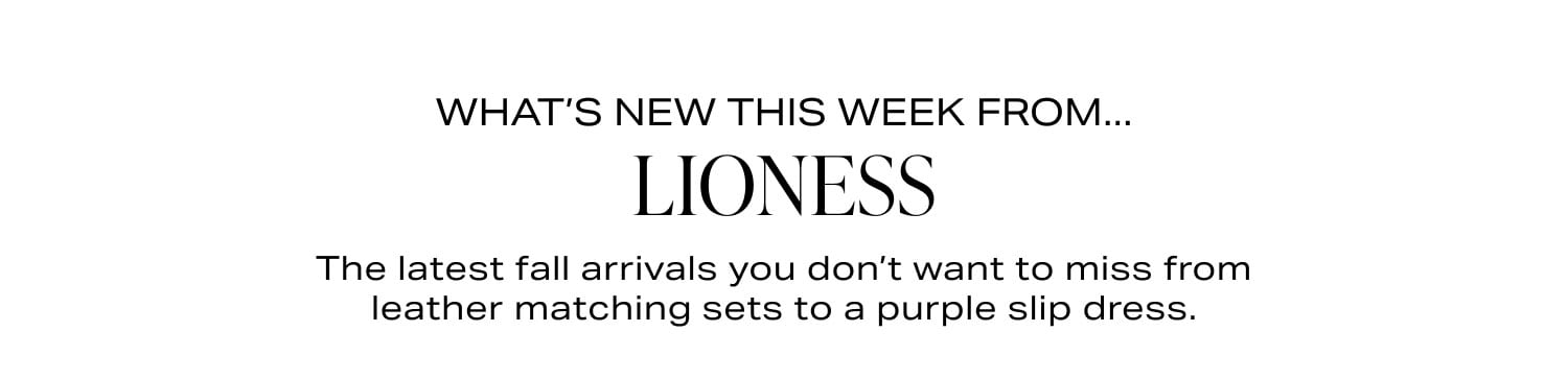 Shop Lioness