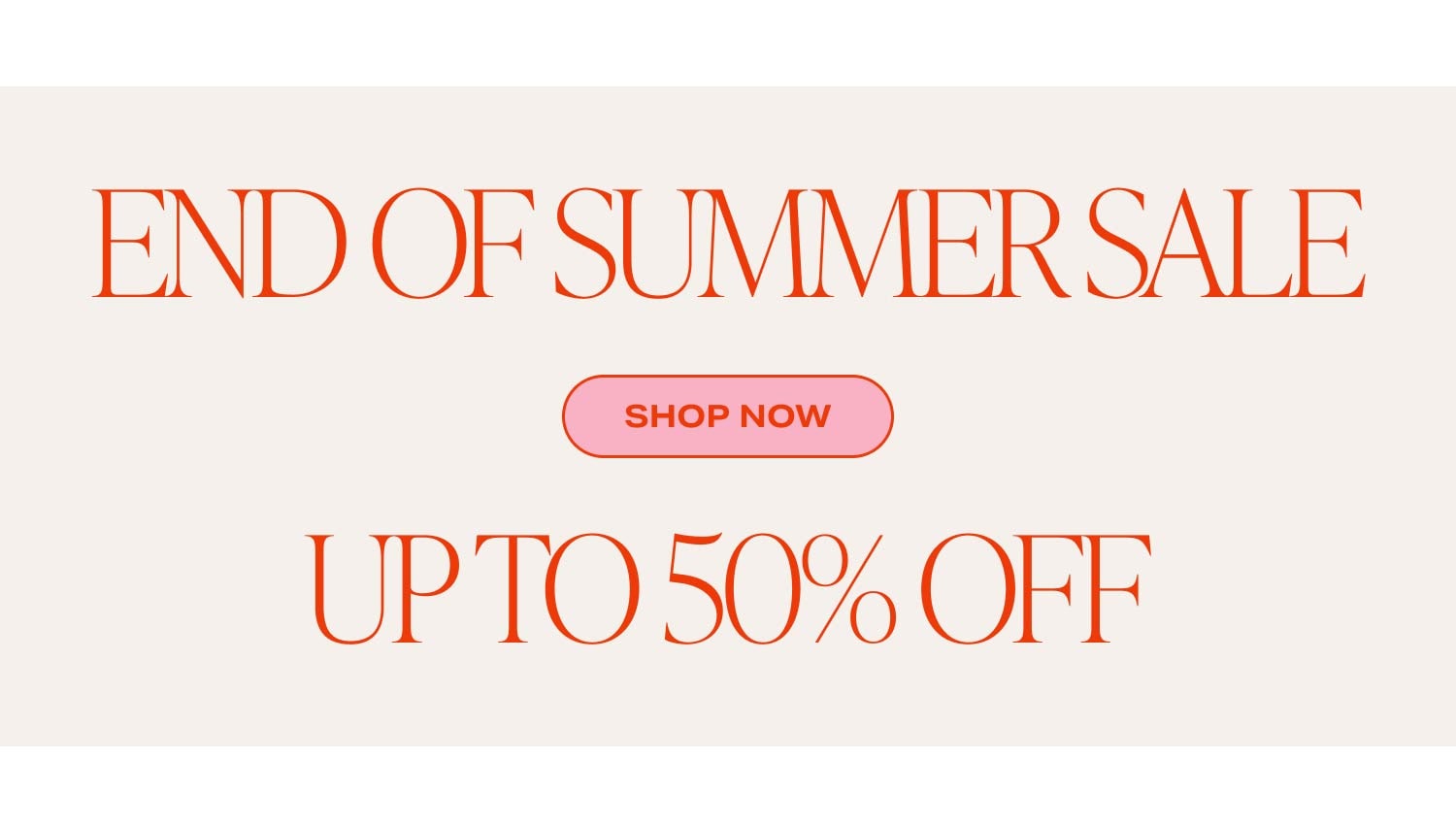 End Of Summer Sale