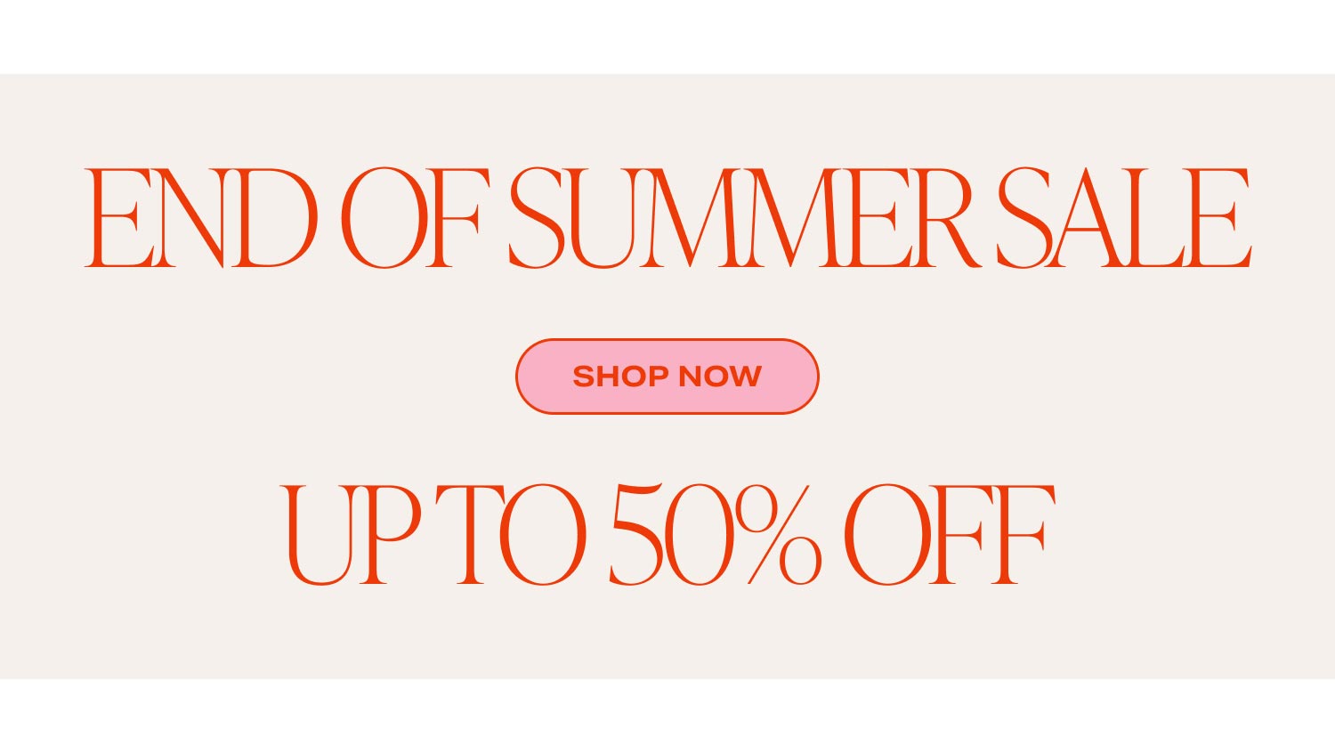 End Of Summer Sale