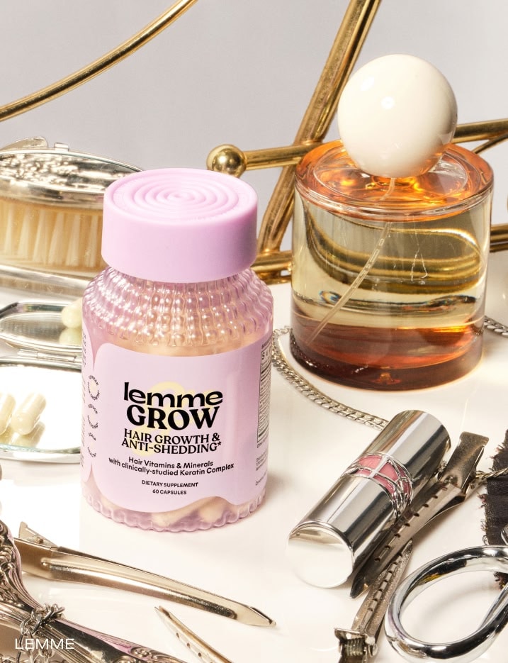 Lemme Grow gummies alongside beauty products.