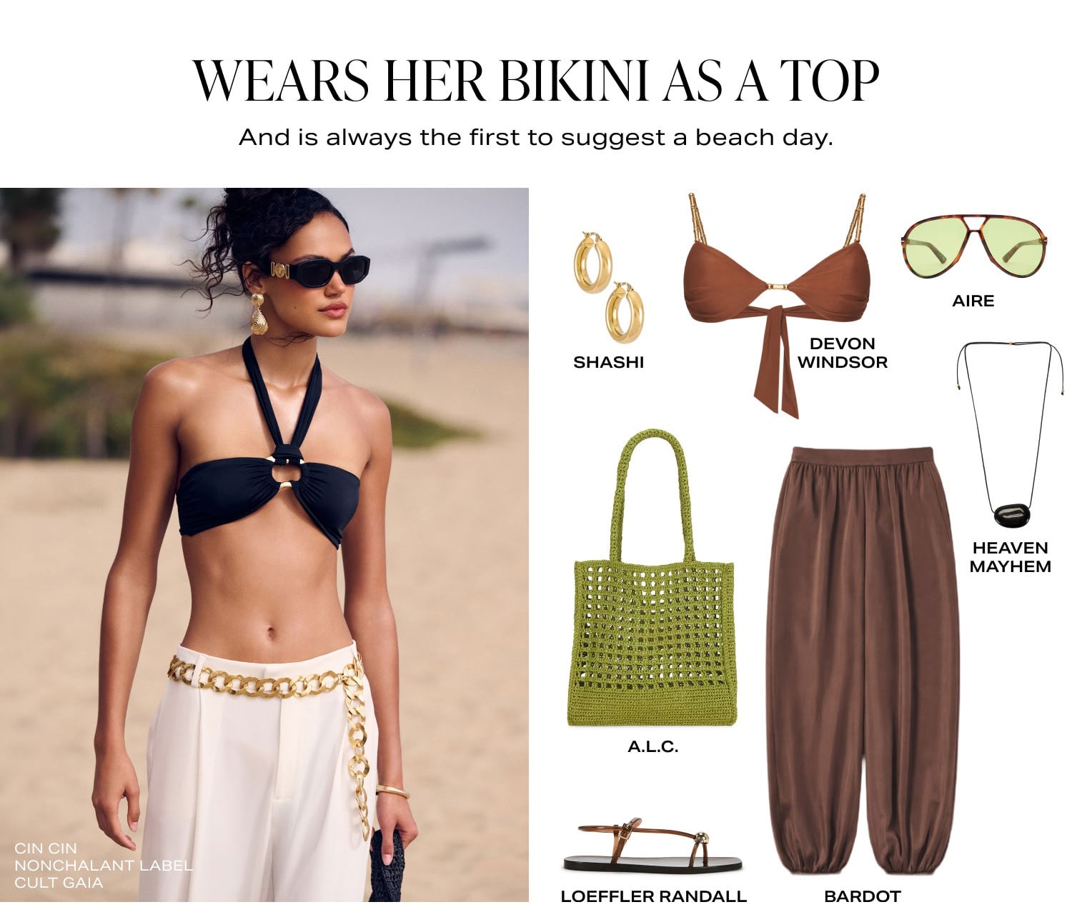 Shop Wears Her Bikini As A Top