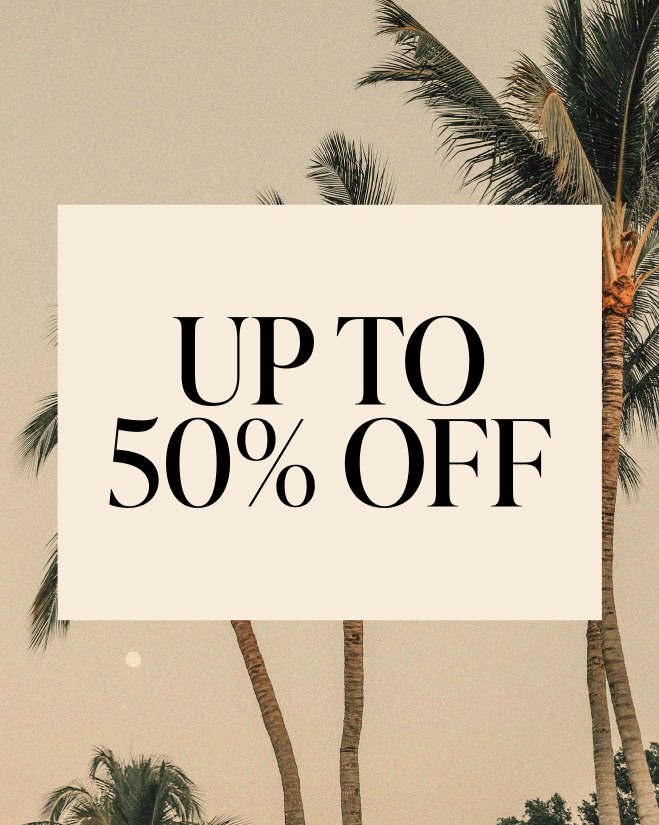 Price Drop Alert: UP TO 50% OFF. New styles are on sale for a limited time.