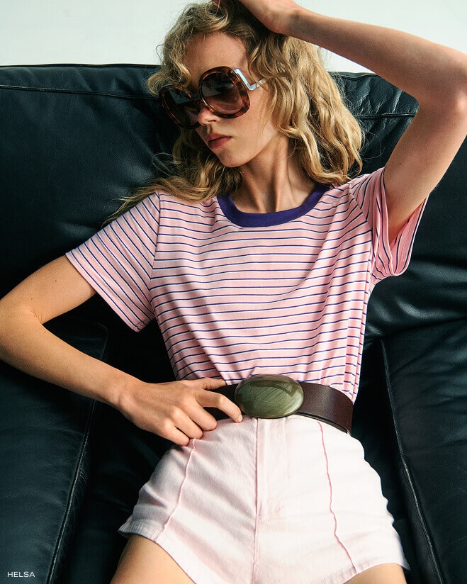 HELSA: Roadtrip. An elevated take on American classics by Elsa Hosk, featuring the brand's debut denim capsule.