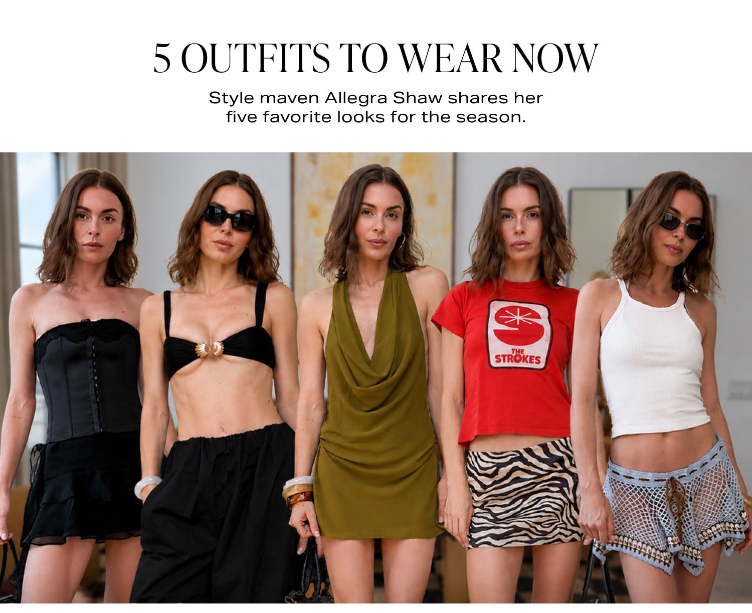 Shop 5 Outfits To Wear Now