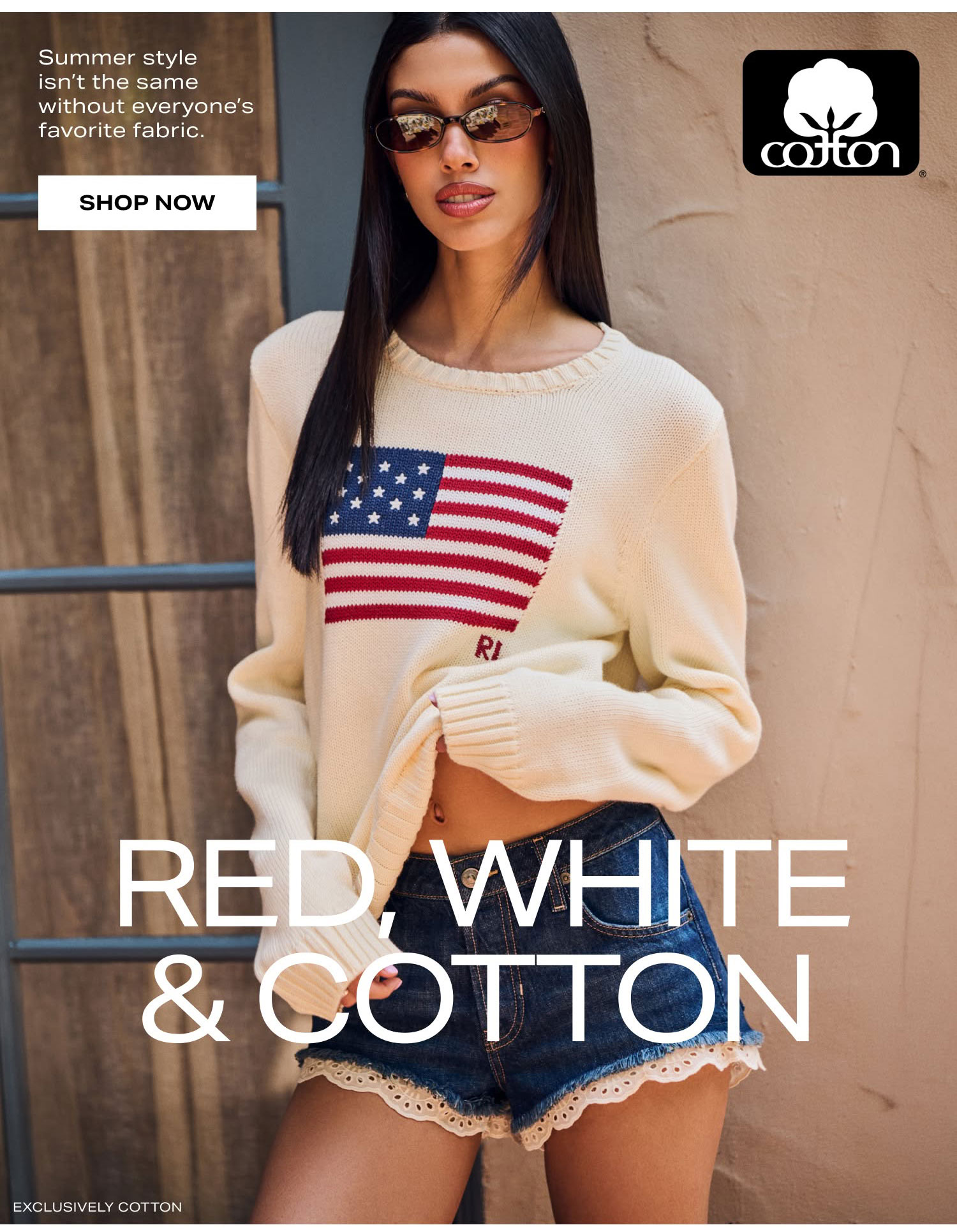 Shop Red, White & Cotton