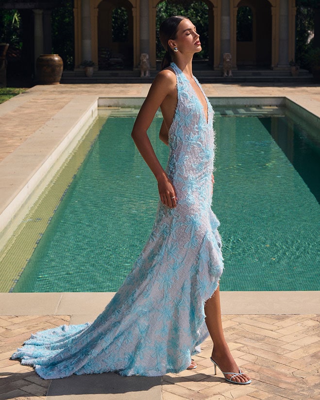 YOU'RE INVITED. Statement-making dresses for summer event season.