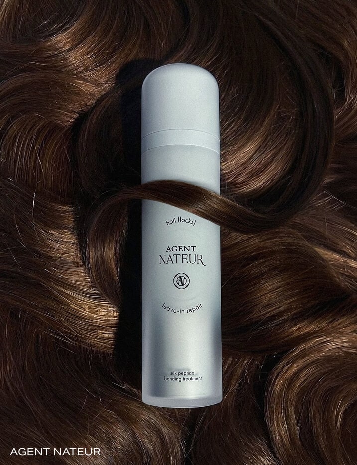 A bottle of Agent Nateur haircare.