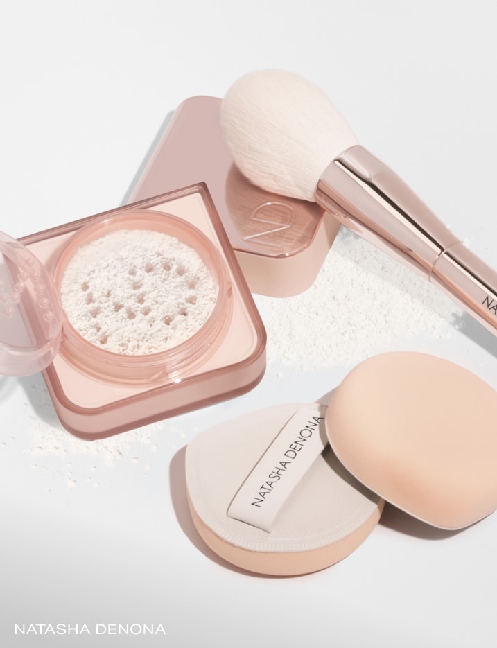 Variety of Natasha Denona makeup products.