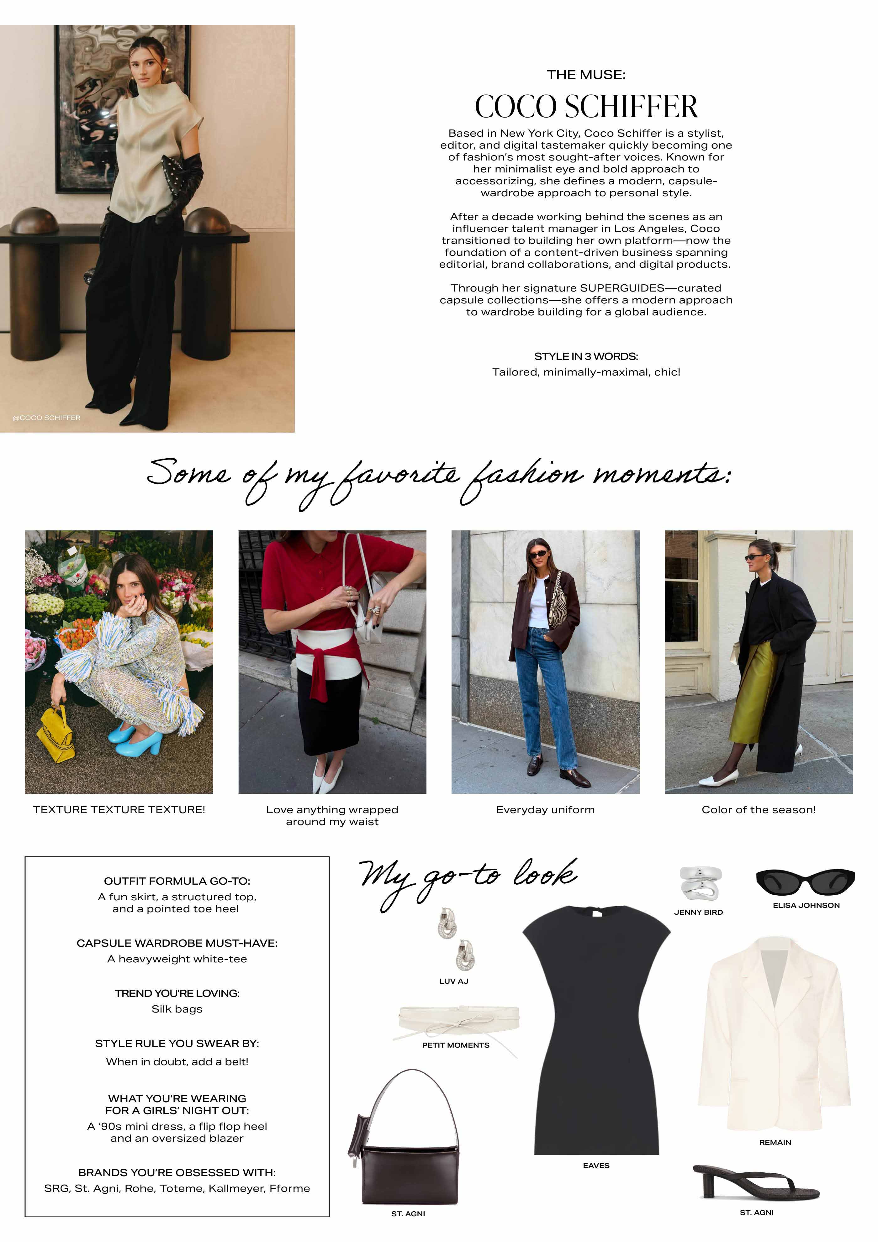 The Muse: COCO SCHIFFER