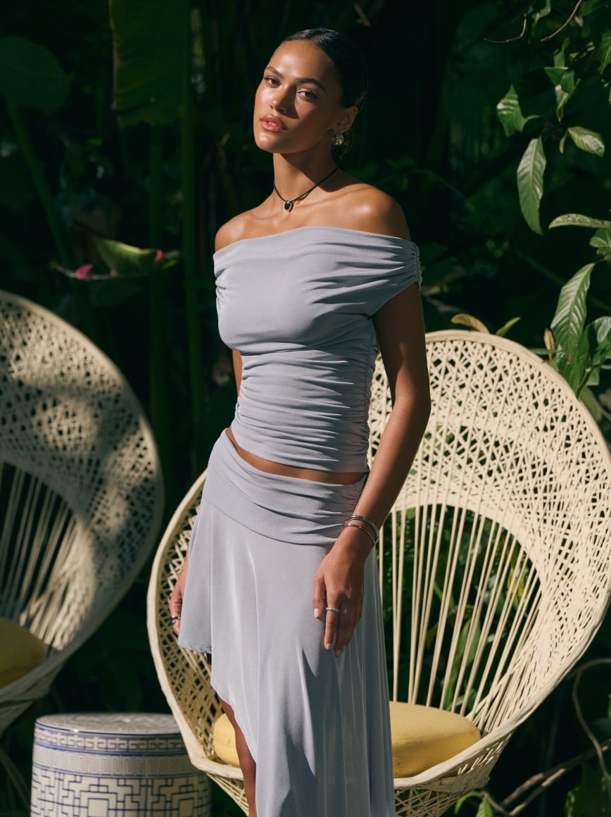 【Free People】コントラストバルーンスリーブ ワッフルトップス♡ RODEO CROWNS WIDE BOWL | ワッフルコンビカットトップス (Tシャツ