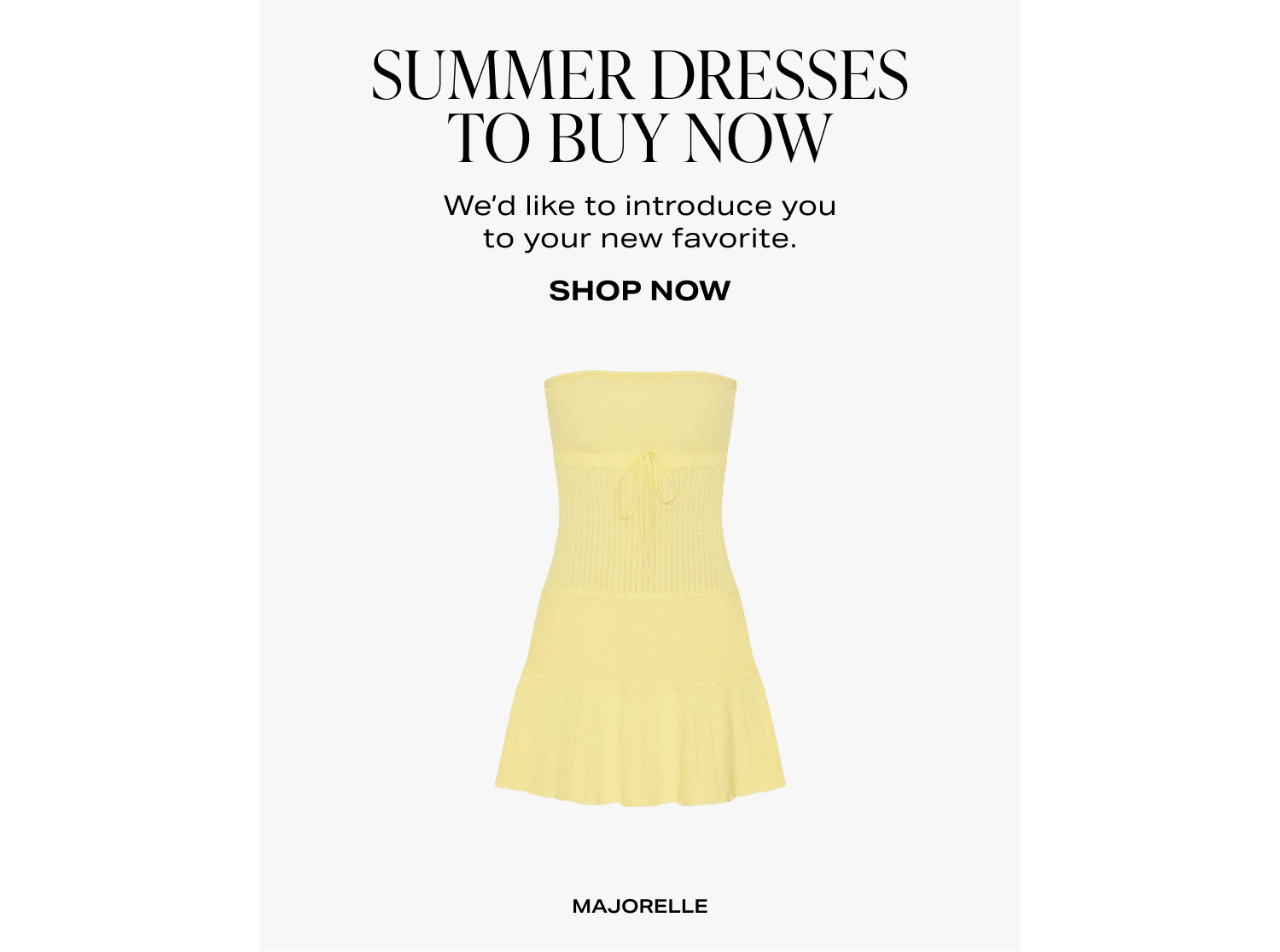 Shop Summer Dresses To Buy Now