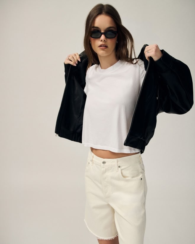 EFFORTLESSLY COOL OUTFITS. Featuring the easy essentials you need: long shorts, the perfect tee, a classic trench & more.
