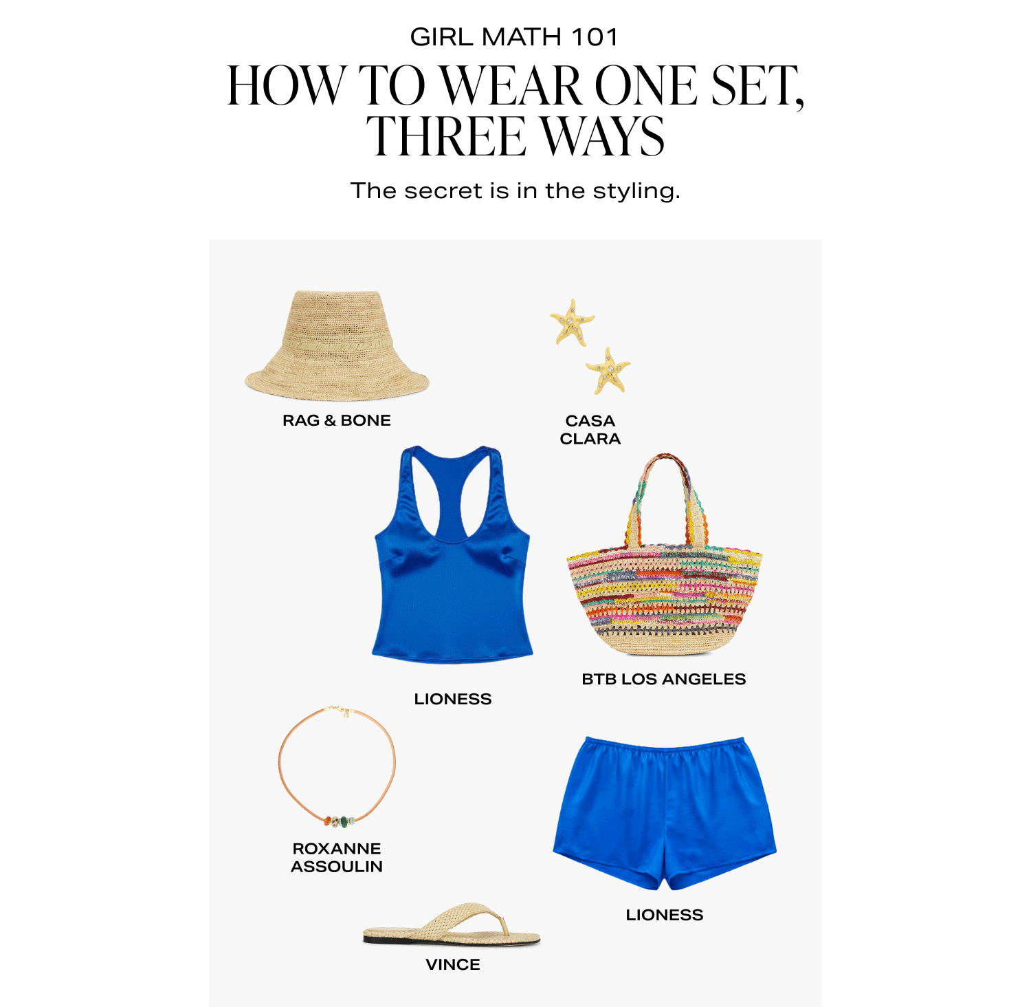 Shop How to Wear One Set, Three Ways.