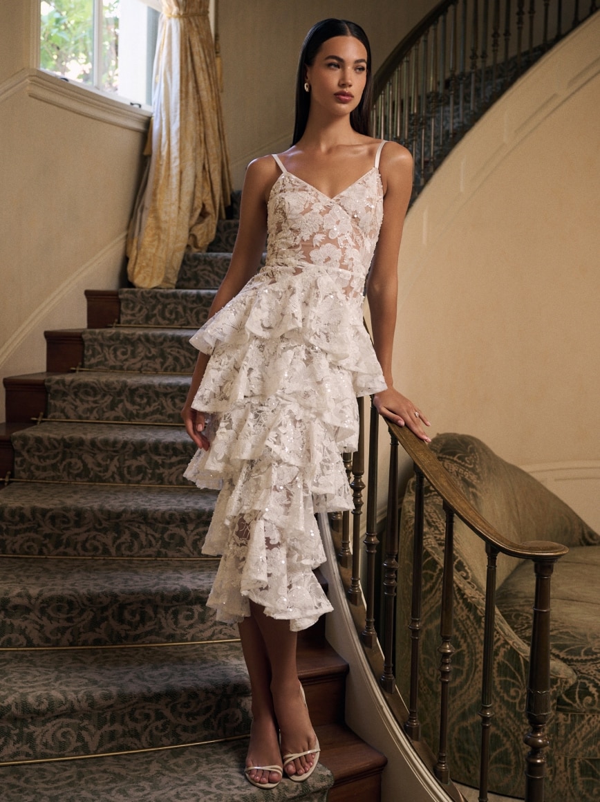 country club casual dresses Printed Button Front Tie-Waist Sleeveless Collared Dress