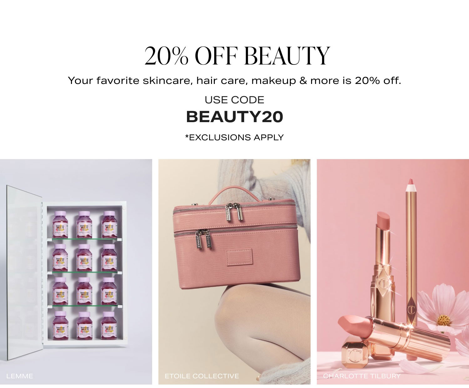 20% OFF BEAUTY