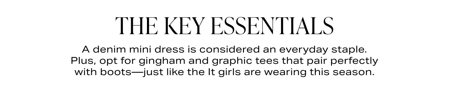 Shop The Key Essentials
