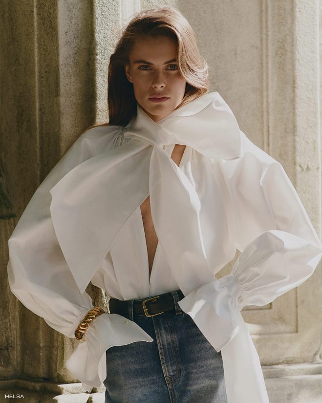 Inspired by the women of 1980s New York, but with a modern POV. Helsa&rsquo;s latest borrows from the boys and gives it a bold, feminine twist.