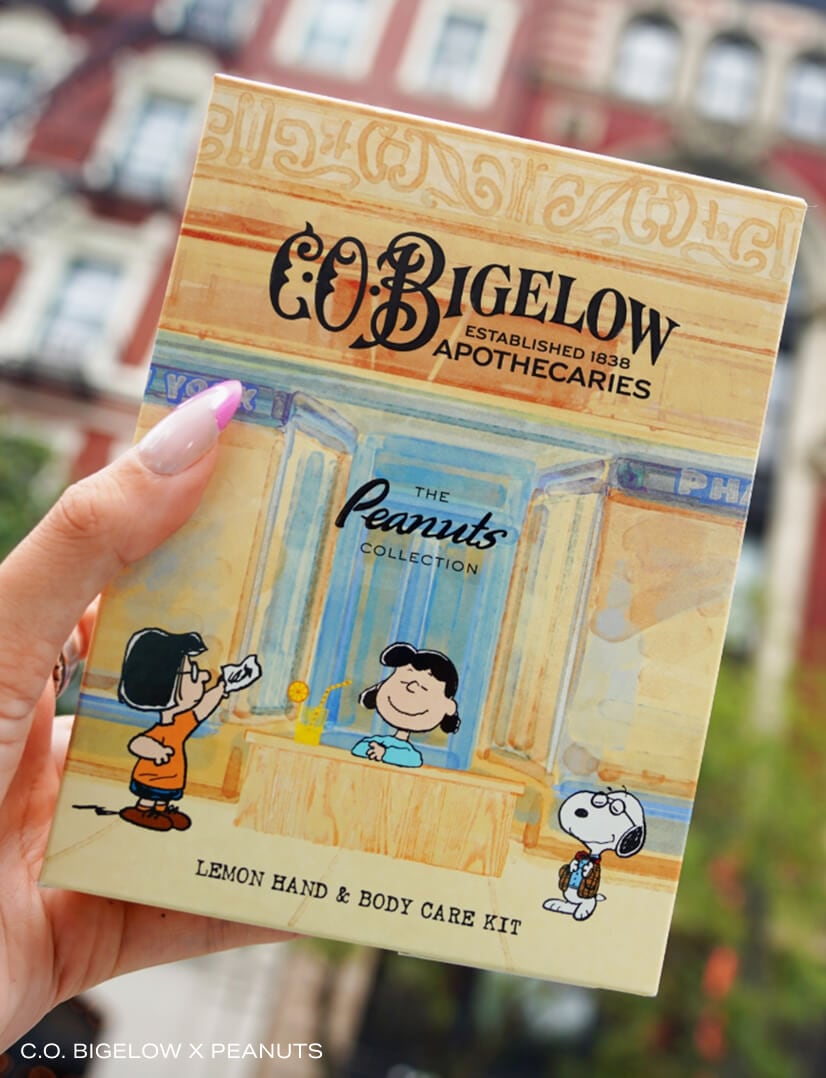 CO BIGELOW X PEANUTS body care.