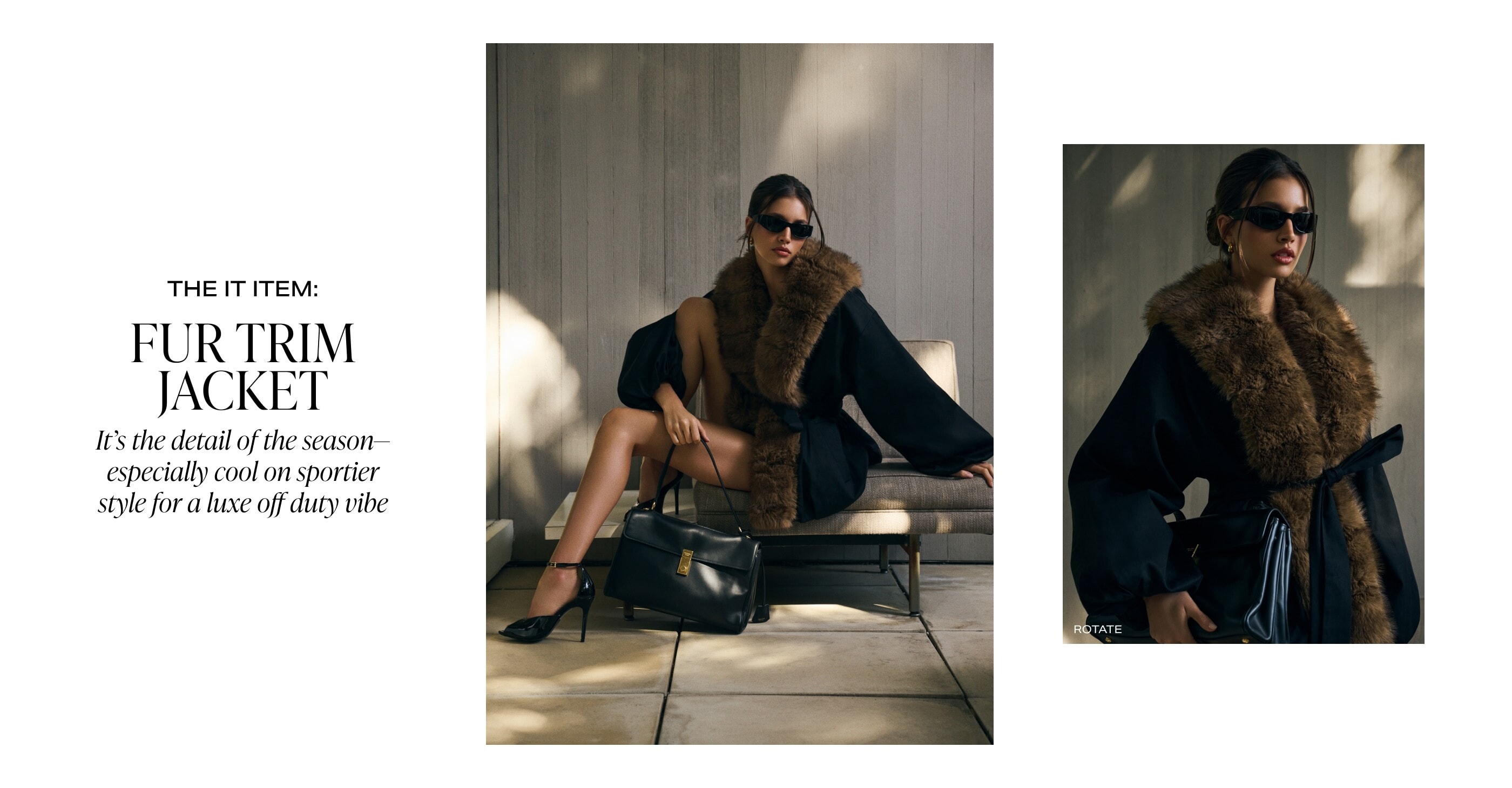  The It Item: Fur Trim Jacket 