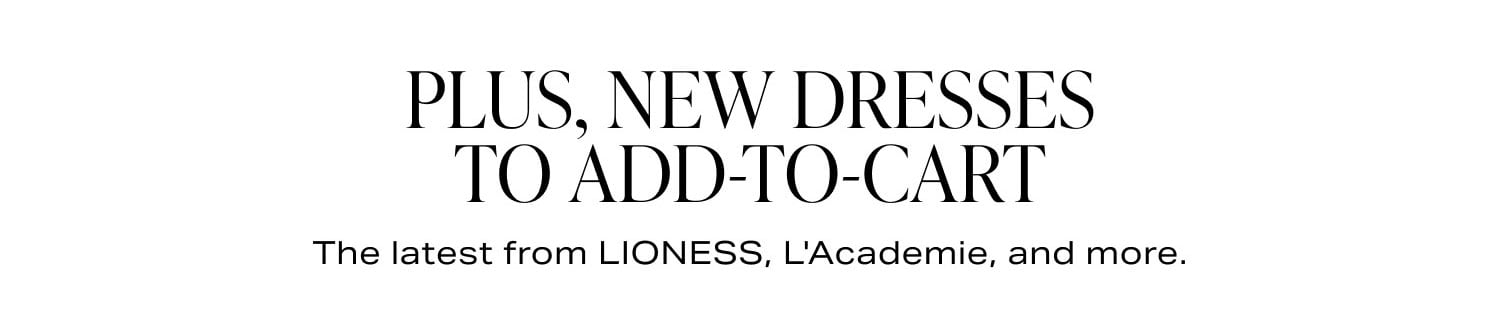 Shop New Dresses