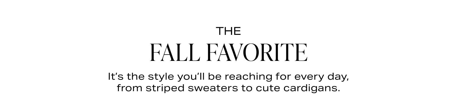 Shop Fall Favorites