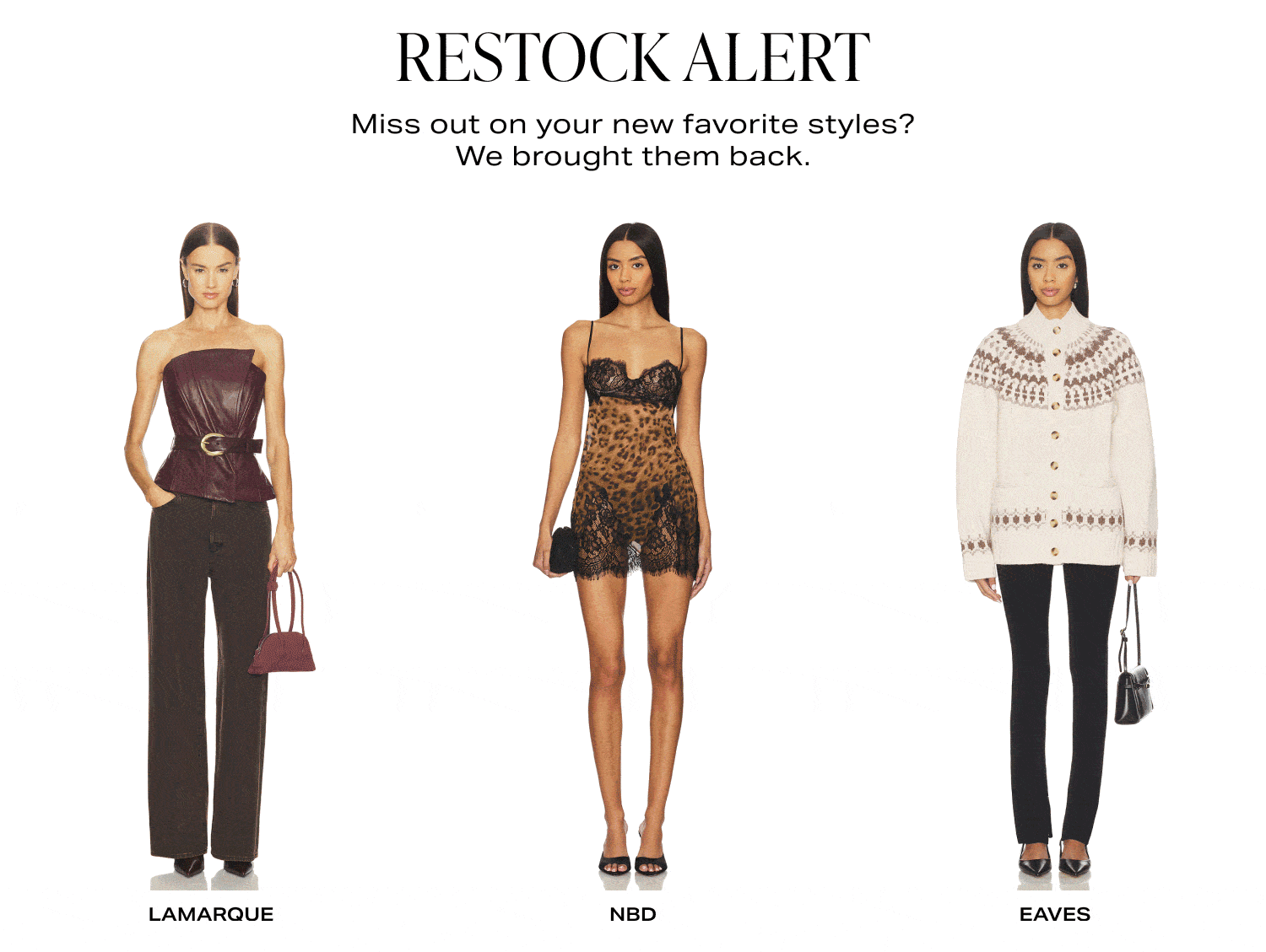 Shop Back in Stock