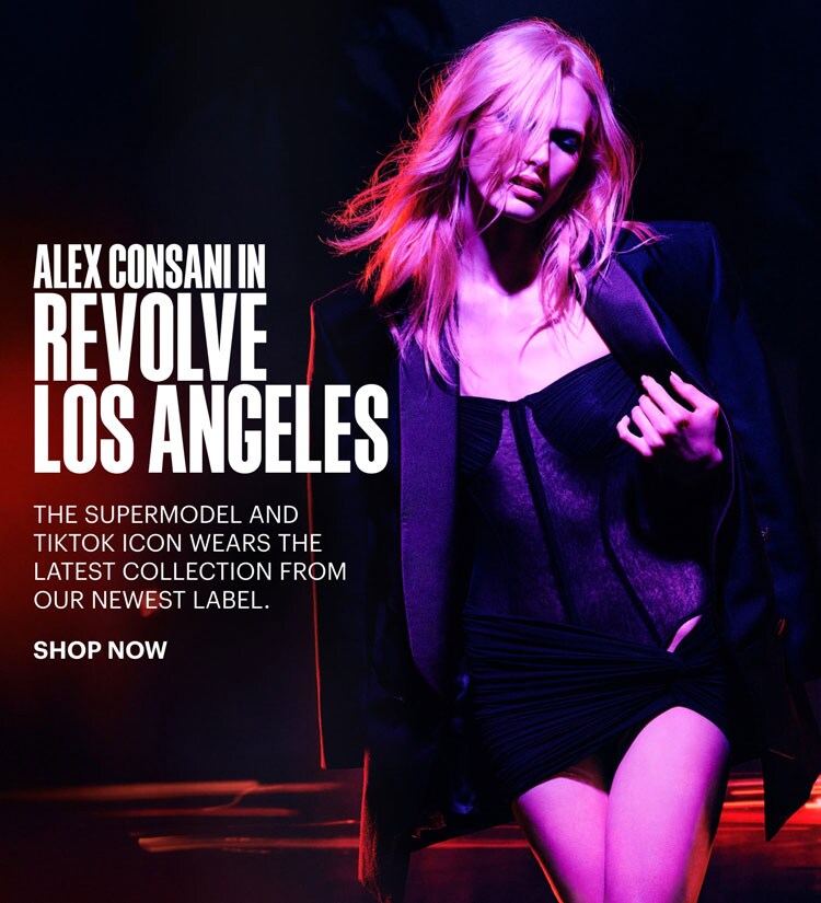 REVOLVE LOS ANGELES. Inspired by the women of Los Angeles, taking cues from Hollywood glamour and L.A. nightlife. Explore the fall 2026 collection with Alex Consani.